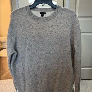 J. Crew Men's Speckled Gray Crewneck Sweater